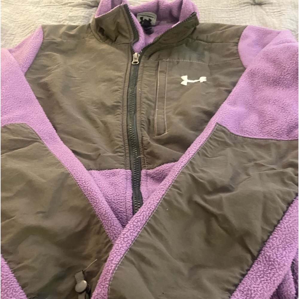 Under Armour Womens Jacket Purple Fleece  M